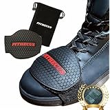 PITHECUS 【500人の現役ライダーが選んだ！】新型改良 シフトガード バイク プロテクター バイク用品 バイクブーツ プレゼント 人気 傷防止 操作性向上 シフトパッド 2個セット (レッド×レッド)