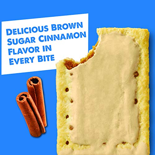 Image of Pop-Tarts, Breakfast Toaster Pastries, Frosted Brown Sugar Cinnamon, Proudly Baked in the USA, 13.5oz Box (Pack of 8)