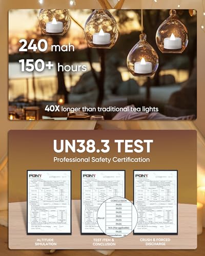 Image of Homemory Tea Lights with Timer Battery Operated, 6H Timer Auto On Daily, Flickering Flameless LED Votive Candles for Table Centerpieces, Lantern, Halloween, Christmas, Cool White, No Remote, 24-Pack