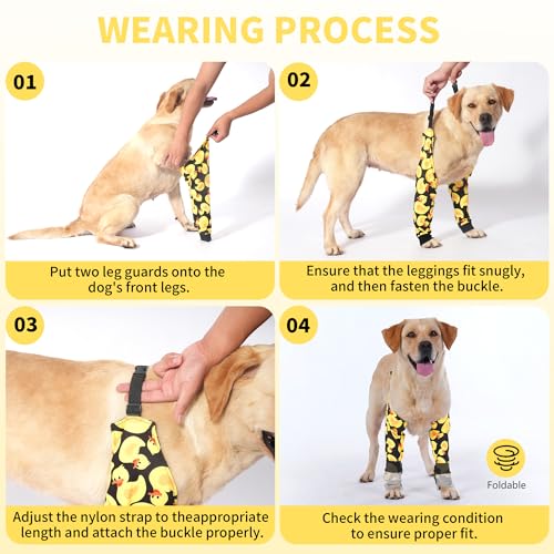 Image of LovinPet Dog Elbow Protector Anti-Licking Elbow Sleeve, Adjustable, Comfortable & Durable Front Leg Guard for Medium to Large Dogs, Prevents Licking and Chewing,Dog Sleeve,Dog Leg Sleeve