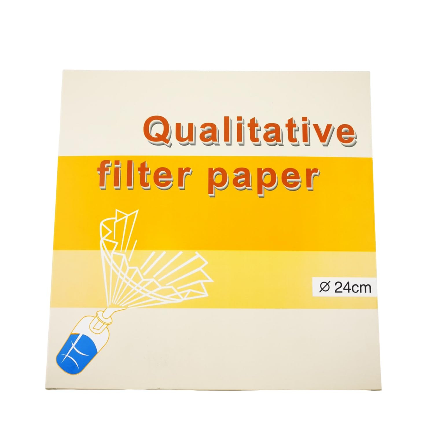 Lab 240mm Qualitative Analysis Filting Filter Paper Diameter 24cm (Speed Medium)