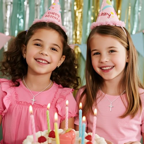 Happy 10th 11th 12th 13th 14th 16th 18th 21st Birthday Gifts for Girls,Forever Infinity Cross Necklace Religious Presents for Women Daughter Her2