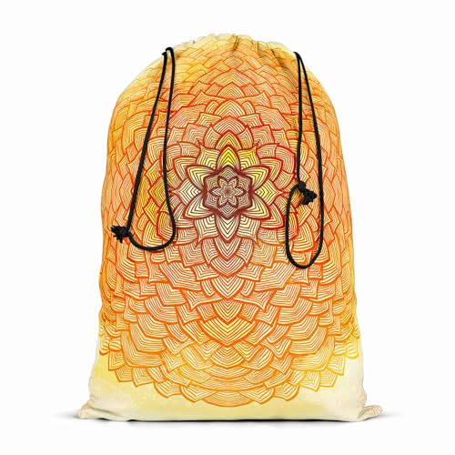 Image of ArtzFolio Ethnic Ornament D2 | Reusable Sack Bag | Bag for Gym, Storage, Vegetable & Travel