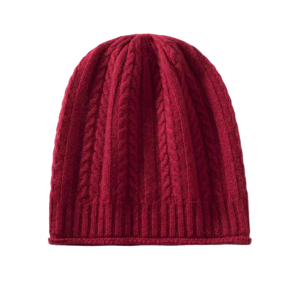 Bonnet en cachemire femme doux et chaud pour hiver sans gel