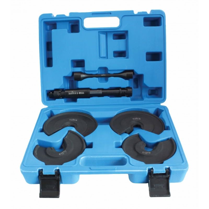 Satra Innenfederspanner 6-TLG. Universal mit 2 Drucktellerpaaren 30mm Durchgang im Kunststoffkoffer