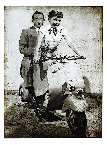 KUSTOM ART Poster Da Parete Serie Attori Famosi Hollywood Audrey