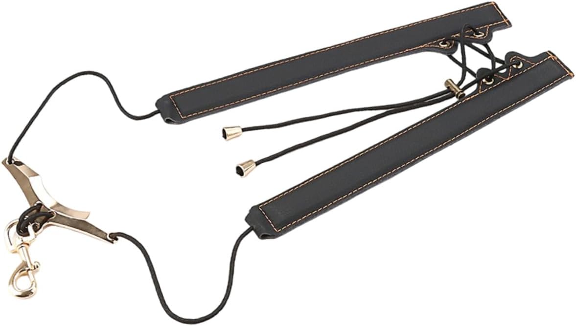 VICASKY Gold Thread Adjustable Saxophone Shoulder Strap Harness for Tenor Alto Sax Player Instrument Accessory