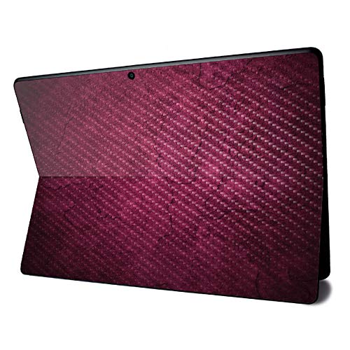Image of MightySkins Carbon Fiber Skin for Microsoft Surface Pro X - Pink Gravel | Textured Carbon Fiber Finish | Easy to Apply, Remove, and Change Styles | Made in The USA