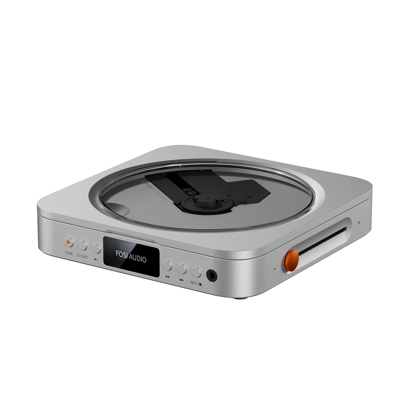 Fosi Audio Merak Lettore CD Hi-Fi da Tavolo, CD Player per Musica con DAC CS43131 e Doppio Amp TPA6120, CD Ripping su USB, Supporta CD-R/CD-RW/CDDA, Uscita Ottica/Line Out per Casa