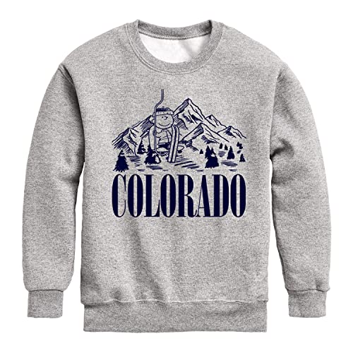 HYBRID APPAREL - Peanuts - Colorado Charlie Brown - Toddler and Youth Crewneck Fleece Sweatshirt