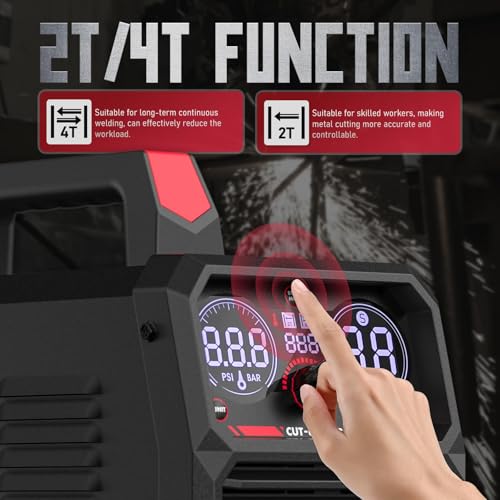 Image of YESWELDER CUT-50DS Plasma Cutter 50Amp, 110 /220V Dual Voltage IGBT Inverter with Digital Display, 1 /2 inch Clean Cut, for DIY & Automotive Repair Plasma Cutting Machine