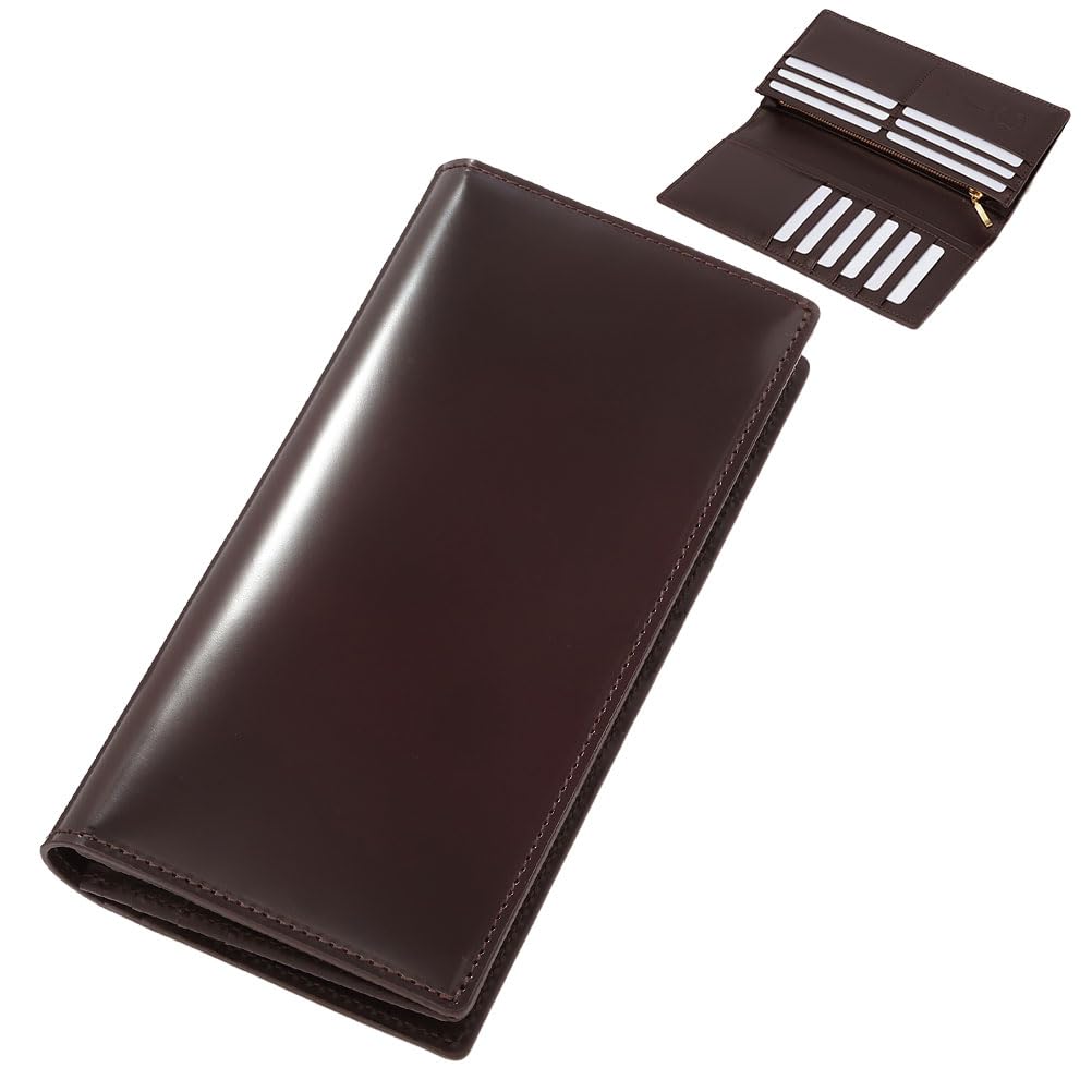 Amazon | [フライングホース] 長財布 長札財布 財布 日本製 コードバン