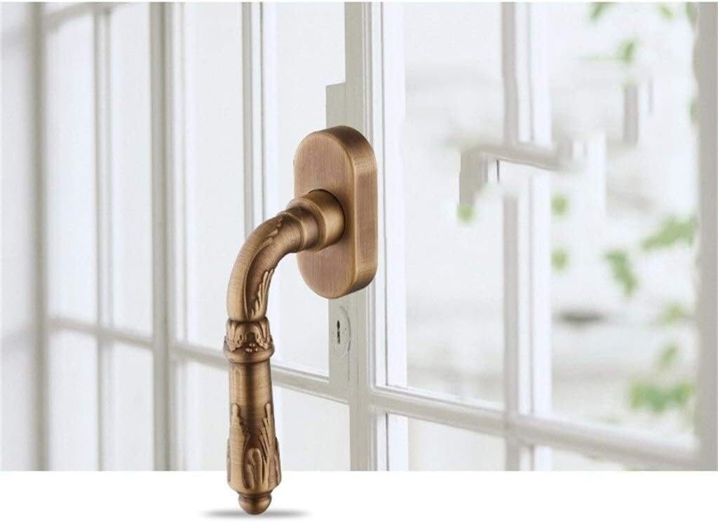 EFARMA Window Locking Handles, 1PCS Door and Window Knob Handle, Pure Copper Plating Polishing Swinging Window Hardware Door and Window Handle (Color : B) (Color : C) (Color : F) (Color : C)