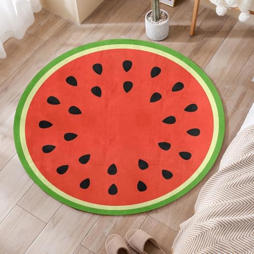 Tapis rond antidérapant lavable pour sécuriser et décorer le salon - 5