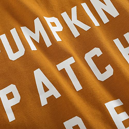 Image of Halloween Outfits for Kids Pumpkin Patch Crew Toddler Short Sleeve Tshirt Top Casual Set Little Boy Girl Cothes