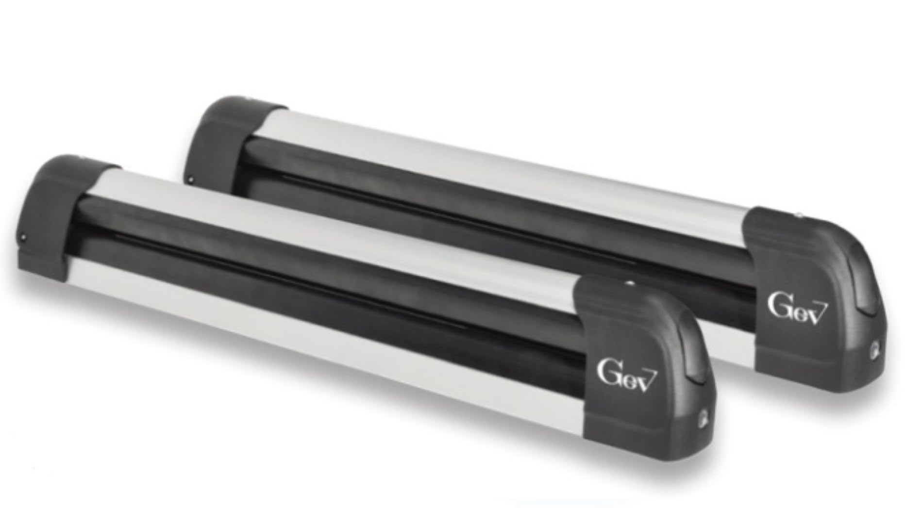 GEV Portasci XL per Barre Portatutto – Chiusura Antifurto con Chiave, capacità 6 Paia Sci o 4 Snowboard, Larghezza Interna 63 cm, Made in Italy, Omologato TÜV SÜD