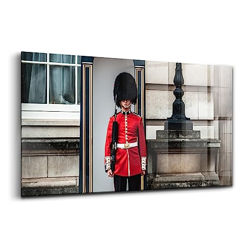Décoration murale en verre coloré 140x70cm sur le thème de la Garde royale