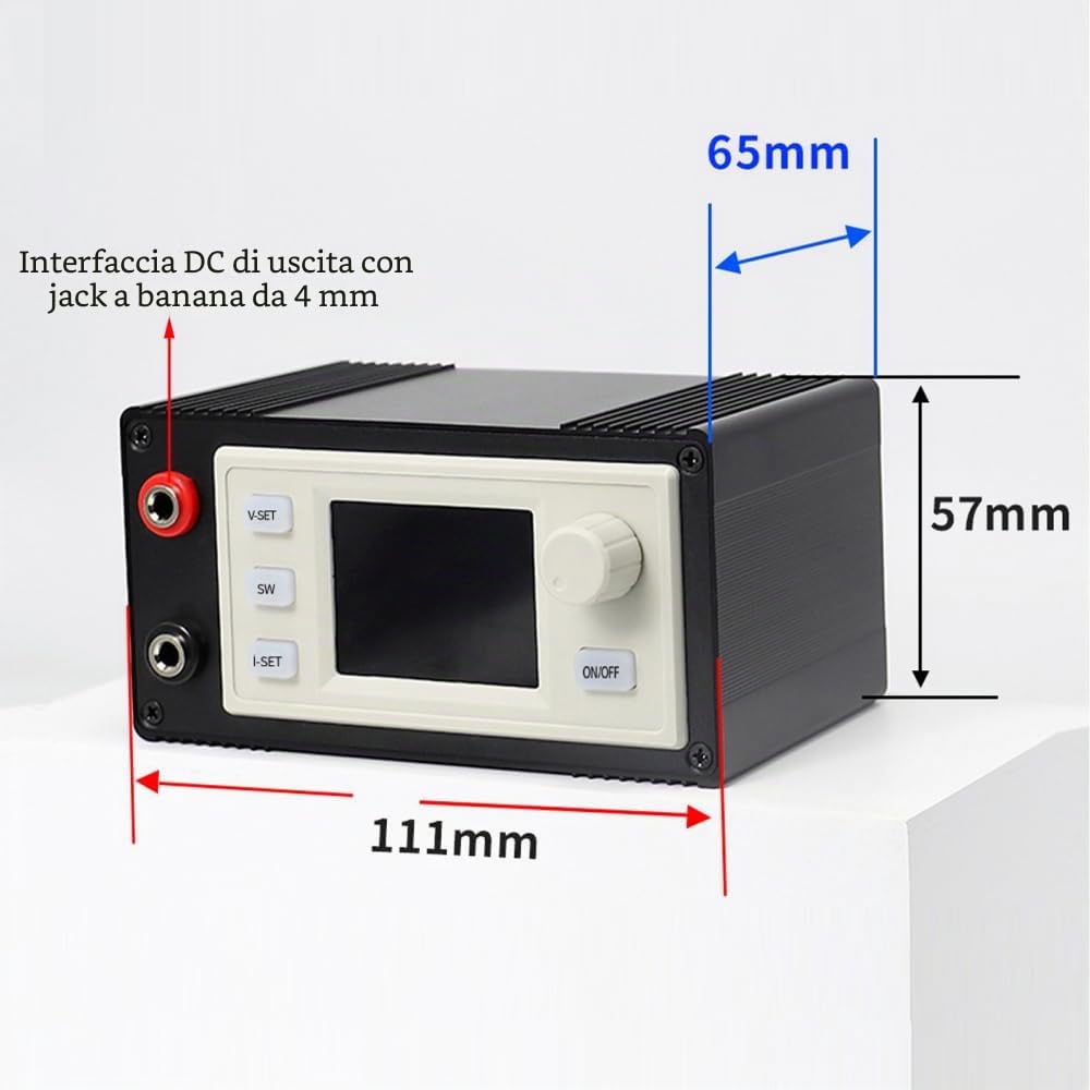 Modulo Alimentazione Step-down, XY-6509X DC-DC 585W 9A 12V-72V a 0,5V-65V Convertitore Buck MPPT a Tensione Continua Costante