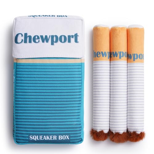 Nocciola Squeaky Sounds Puff Stick Toys Funny Interactive Plush Dog Toys Pitbull Husky Frenchie Pug Puppy Toys for Small to Medium Breed Dog Accessories Boy Gifts- Chewport