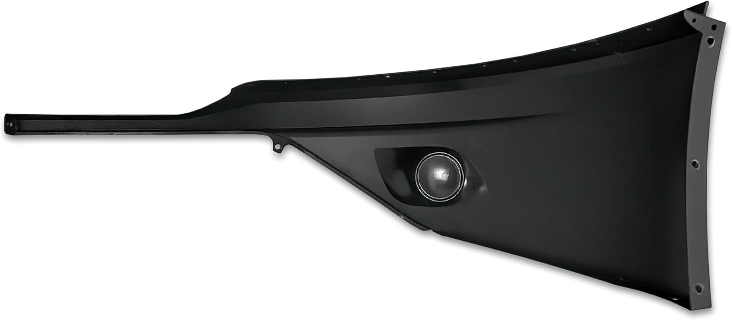 Kozak Black Plastic Bumper Cover Paint Without Fog LAMP Hole (Passenger Right Side) Compatible with Kenworth T680 Next Gen 2022 2023+ Plus Logo, 2x22 Windshield Wipers and KOZAK Vest