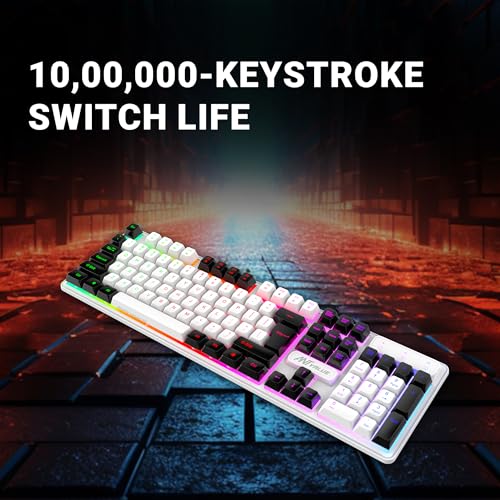 Ant Esports MK 1700 Wired Membrane Gaming Keyboard –with Backlit RGB LED, USB-A Connection, Quiet Keystrokes, 12 Multimedia Function Keys - for... - Image 6