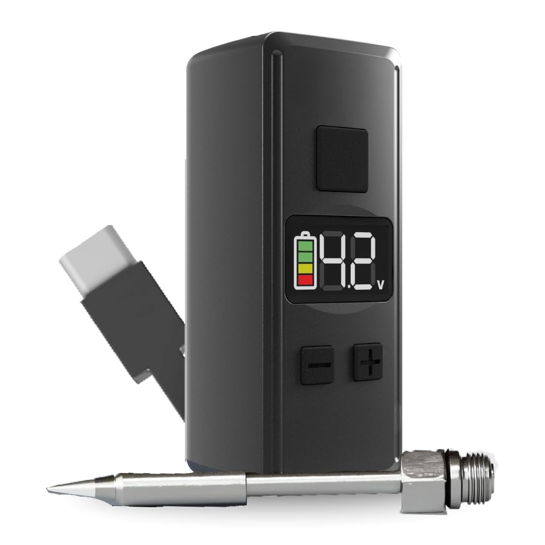Mini fer à souder USB C portable avec écran LED et brûleur de fil