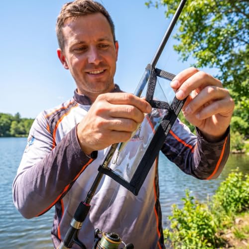 8 Pack Fishing Lure Wraps, Fundas Claras de PVC para Señuelos y Protectores de Anzuelos, Organizador de Tackle, 2 Tamaños para Jigs, Crankbaits, Cucharillas y Minnows miniatura 5
