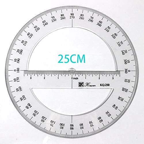 Angukar Ruler Snapklik.com : 360 Degree Protractor Round Ruler Gauge Angular Drafting ...