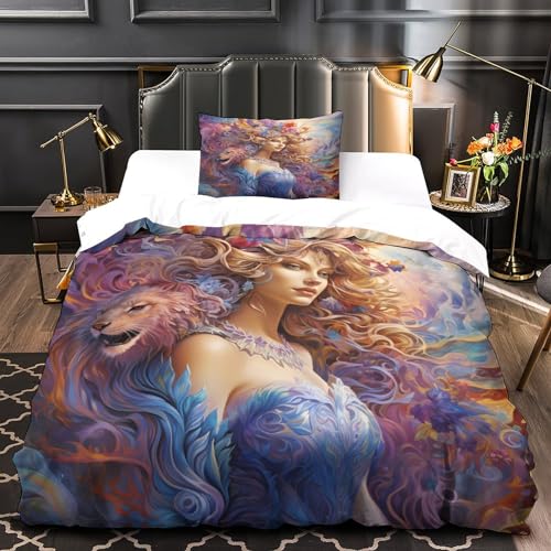 Housse de couette papillon 3D microfibre lit simple avec fermeture éclair fluide - 5