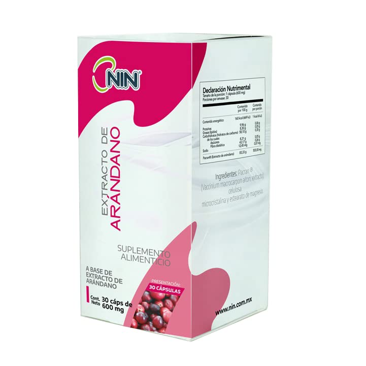 Vitamínicos, gnc arandano Marca NIN NUTRIMENTOS INTELIGENTES (2)