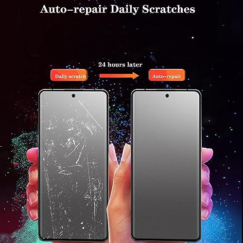 Image of MOBIKTC Vivo V27 5G - Vivo V27 Pro 5G Tempered Glass Screen Protector Matte UV Curved Edge to Edge /HD /Fingerprint Working /9H Tempered Glass Screen Protector for Vivo V27 5g & Vivo V27 Pro - Camera Puch Hole