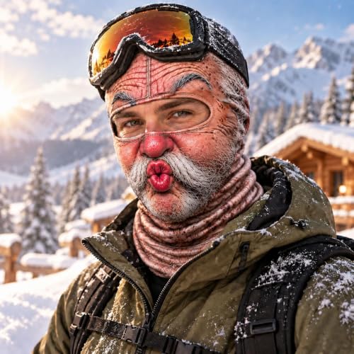 Christmas Masks for Adults 3D Funny Realistic Balaclava Ski Mask for Men - image 4