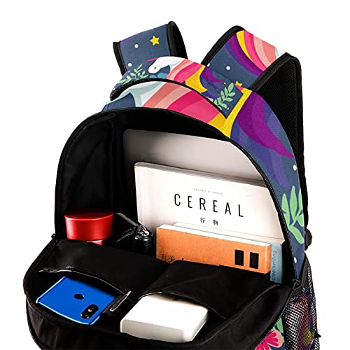 Sac d'école licorne magique multicolore pour élève de 40 cm - 4
