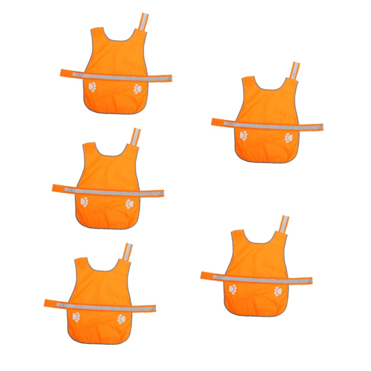 Supvox 5stücke Reflective Dog Vest Für Mittlere Hunde Atmungsaktives Und Wasserdichtes Material Für Outdoor-aktivitäten Erhöht Die Sichtbarkeit Und Ihres