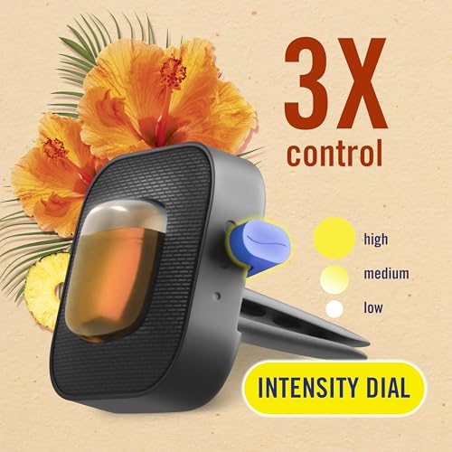 Image of Febreze Car Odor-Fighting Air Freshener Vent Clip, Hawaiian Aloha, 1 count, .06 oz
