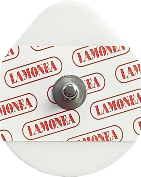 ✅ IDROGEL SOLIDO LAMONEA SF101- Kit 50 Elettrodi ECG Monouso, Certificato CE - 36x45mm per Elettrostimolatore- Elettrodo Ovale a Bottone, Connessione Clip in Acciaio, Adesivo Idrogel Solido - Sensore in Ag/AgCI- SF101