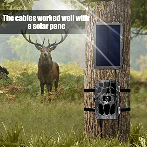 2 PCS 5.5x2.1mm DC Power Cable for Spypoint, Stealth Cam, Moultrie, and Muddy Trail Cameras
