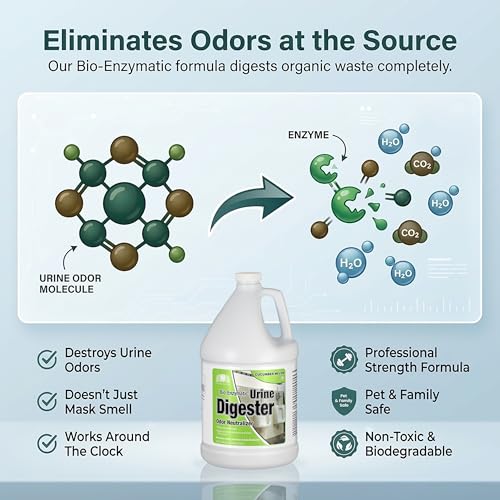 Image of Nilodor BEON Urine Enzymatic Cleaner with Odor Neutralizer for Pet Dog, Carpet, and Bathroom, 1 Gallon, Cucumber Melon