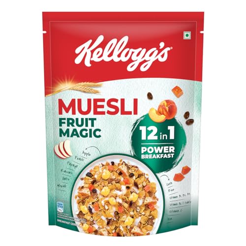 Image of Kellogg's Muesli Fruit Magic | 12 In 1 Power Breakfast | No Maida| No Palm Oil | India's No 1 Muesli | 500g