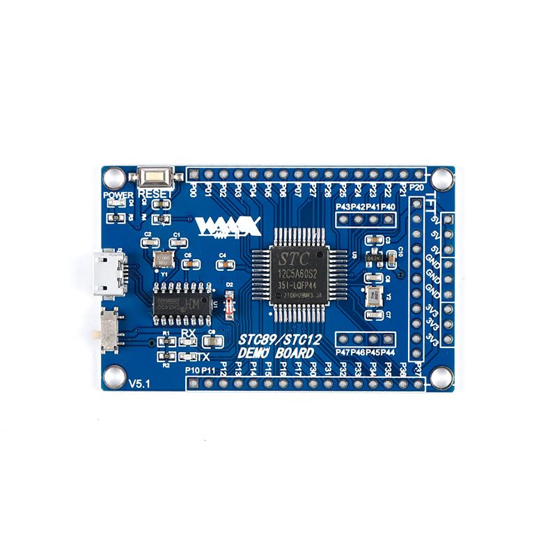 STC12 - Placa base STC12C5A60S2 51 MCU Placa de desarrollo de doble puerto serie MCU Controlador de ingeniero Proyecto de desarrollo DIY