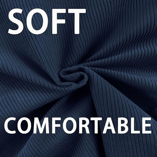 Image of ENBAOHUI 3FT Memory Foam Bean Bag Chairs for Teens or Kids with Filling Bean Bag Sofa with Handle Super Soft Corduroy Fabric Lazy Sofa 3 Foot Black