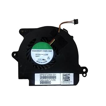 This Printer Cooling Fan for HP Folio 13 13-1000 13-1020 13-2000 13-1003XX 13-1015TU 13-2000TU Printer Version 5V 2.0W 3PIN 672354-001 EG50050V1-C020-G9A
