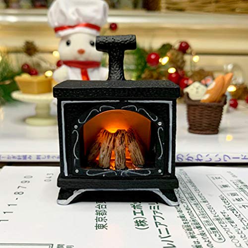TOYANDONA LED Kamin Laternen Mikro Landschaft Lampe Puppenhaus Tischleuchten Batteriebetriebene Dekorative Flackernde… – Bild 6