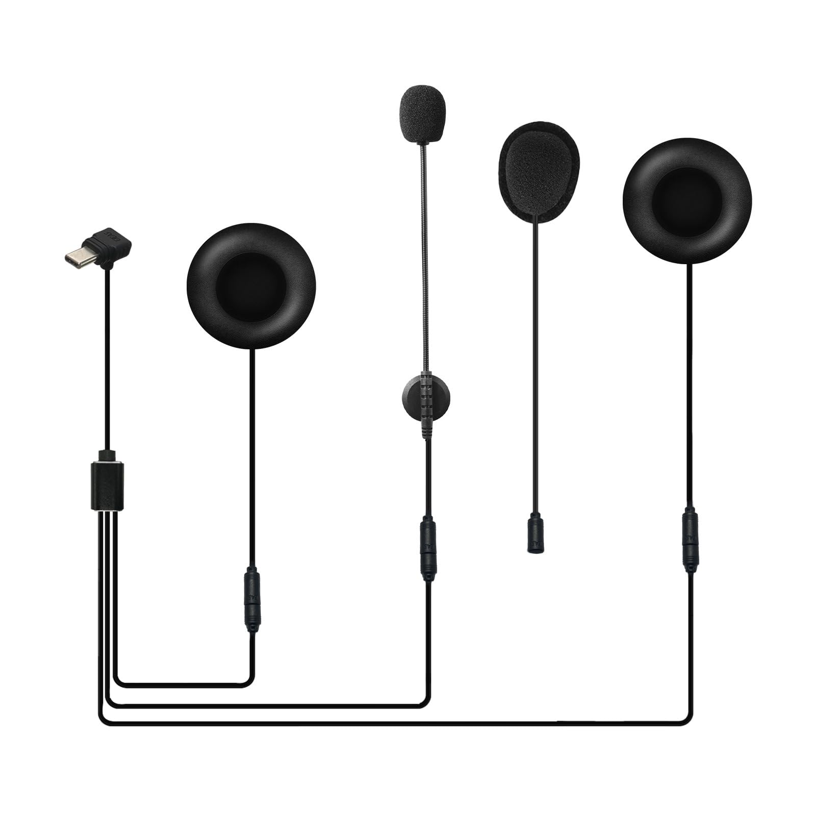 amiciAuto Q8 Headset with Mic for Q8 Bluetooth Helmet Intercom Only-image-28