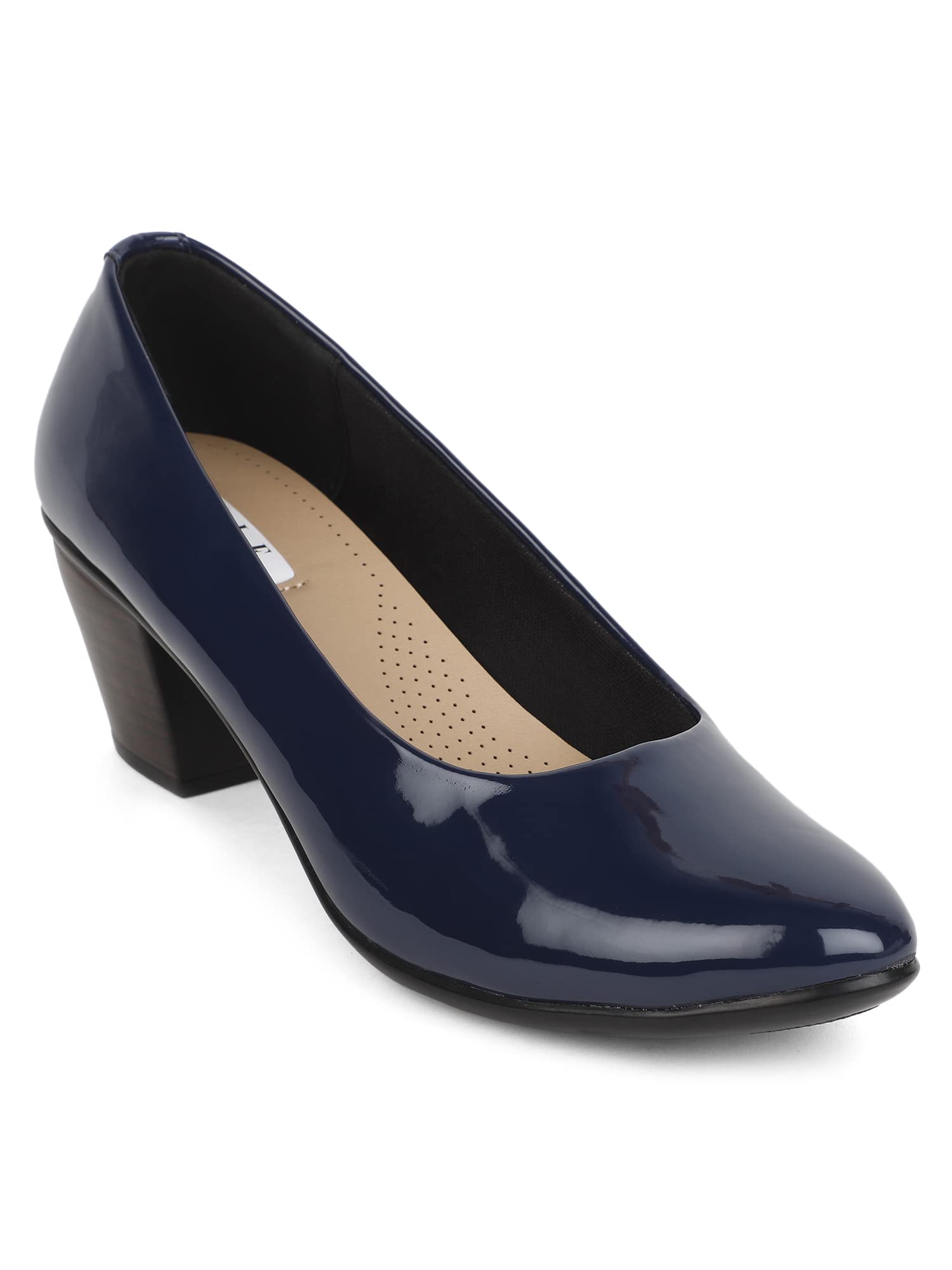 ELLE Womens Navy Blue Block Pumps (B0BQFBC3Y8) Amazon Price History, Amazon Price Tracker