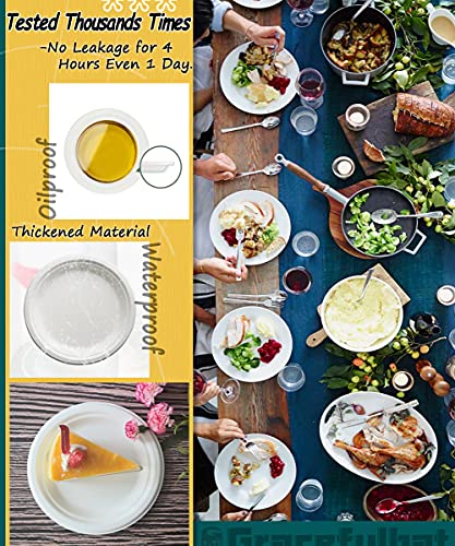Chinette Paper Plates Dinner For 50 Guests | 7 Inch Paper Plates & 50 Pcs 9 Inch Disposable Plates | Total: 100 Pcs | White | Uncoated | Biodegradable | Compostable | Chinet Paper Plates Dinner #TOP4
