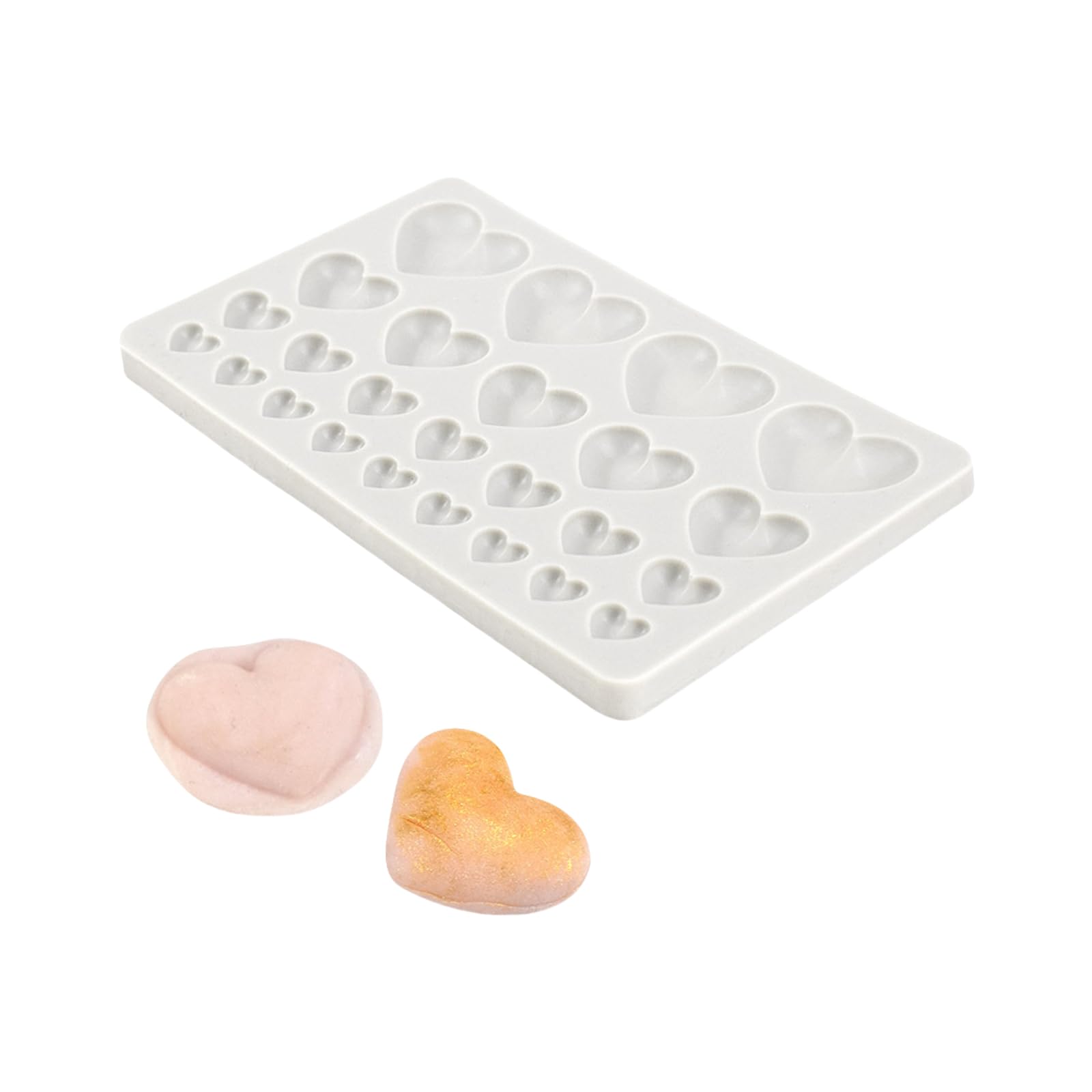 Xinsheinelry Multi Cavity Silicone Bakewares Heart Shaped Molds for Chocolate Cake Fondant Candy Baking Tool Kitchen Accessories Professional Baking Tool