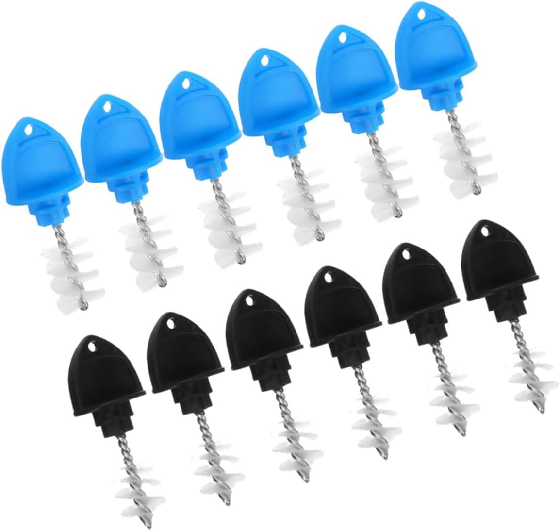 Zerodeko 12Pcs Beer Faucet Cleaning Brush Ergonomic Tap Cleaner for Draft Beer Taps for Kegerator and Home Brewing and Colors Included for Daily Use