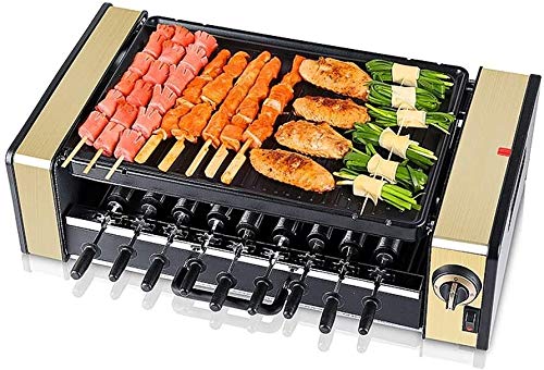 Alle Freizeitangebote Barbecue Küchengeräte Double Layer Automatische Smoke Free Electric BBQ Grill, Teppanyaki Grill, Tischgrill mit justierbarem
