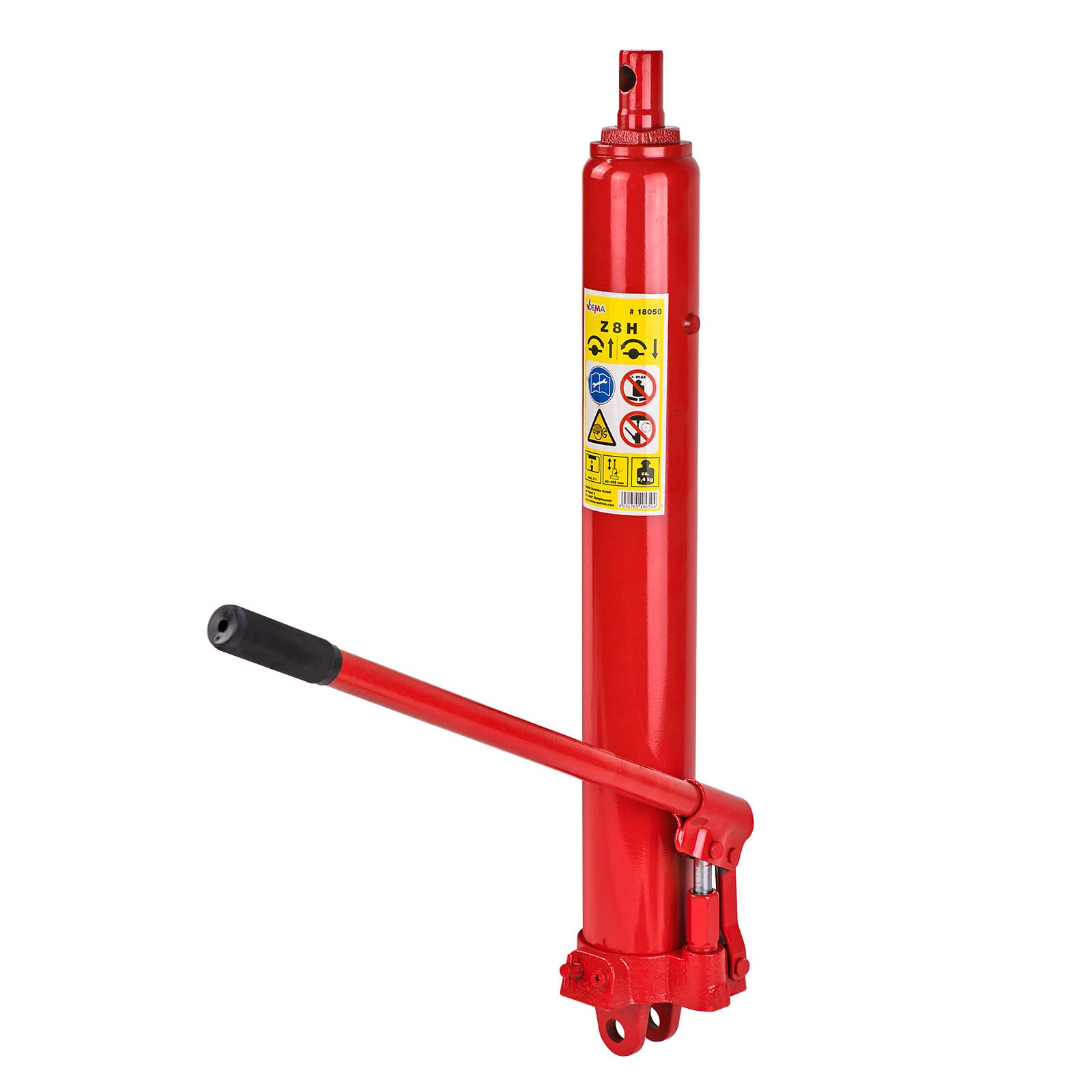 DEMA Hydraulikzylinder 8 t – Hydraulikheber, Hydraulik Zylinder – robust, leistungsstark, langlebig – für Pick-Up, Werkstattkran, Hebegeräte